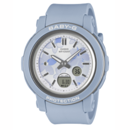 Casio Baby-G BGA-290FL-2ADR Blue Resin Band Analog-Digital Women Watch